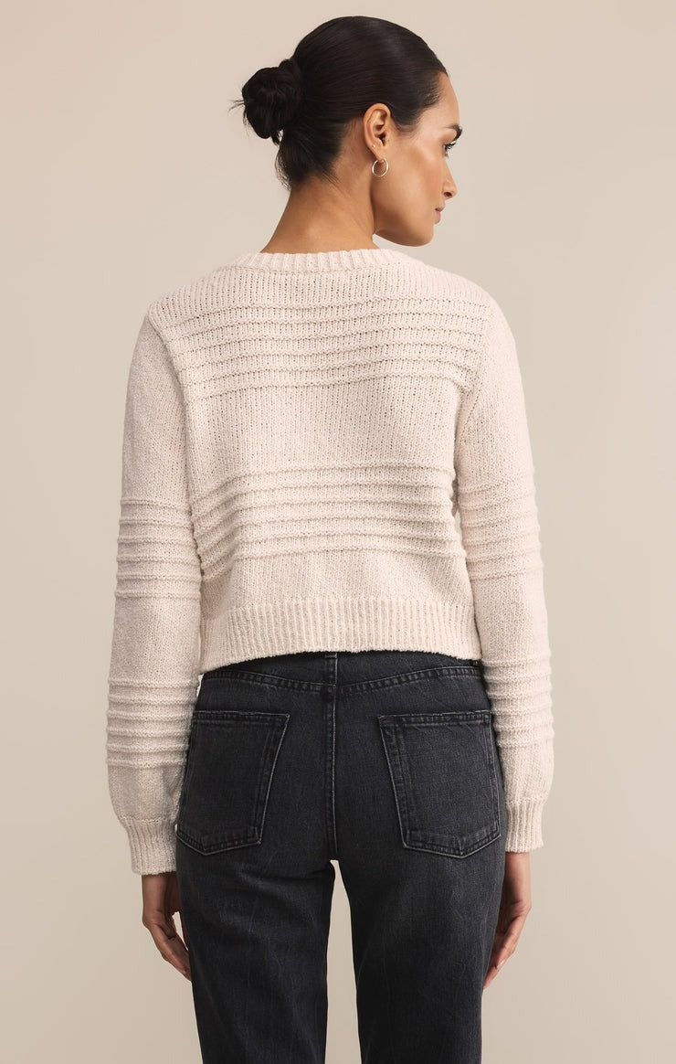 Between The Lines Cardigan | Crystal