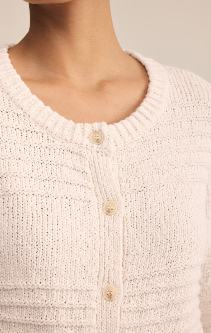 Between The Lines Cardigan | Crystal