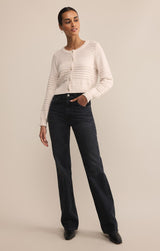 Between The Lines Cardigan | Crystal
