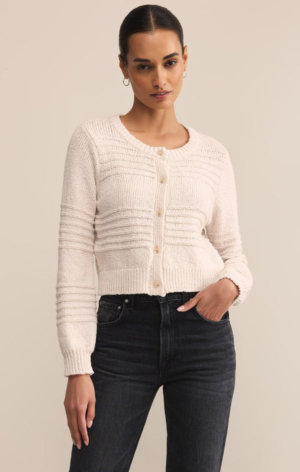 Between The Lines Cardigan | Crystal