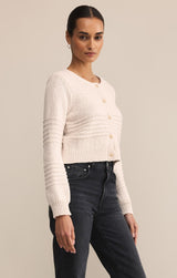 Between The Lines Cardigan | Crystal
