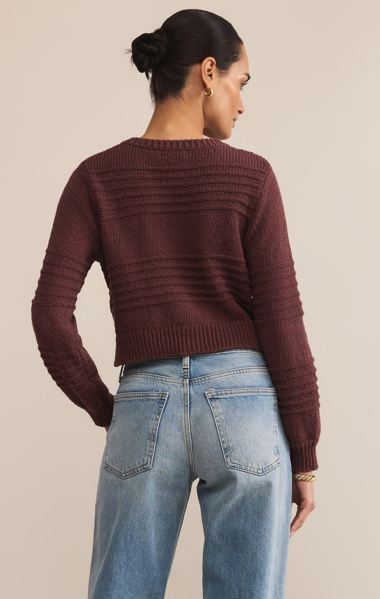Between The Lines Cardigan | Sandalwood