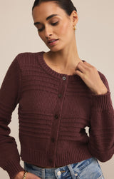 Between The Lines Cardigan | Sandalwood