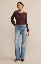 Between The Lines Cardigan | Sandalwood