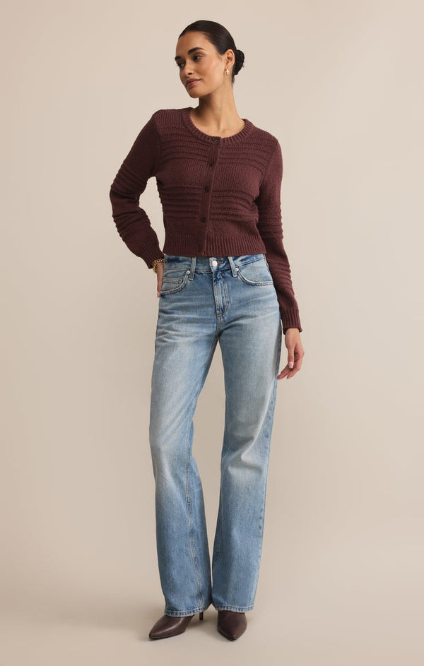 Between The Lines Cardigan | Sandalwood
