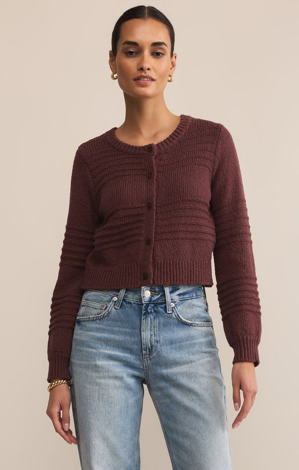 Between The Lines Cardigan | Sandalwood