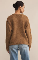 Romnie Whipstitch Sweater | Coconut