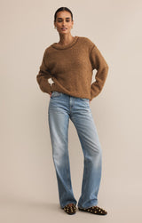 Romnie Whipstitch Sweater | Coconut