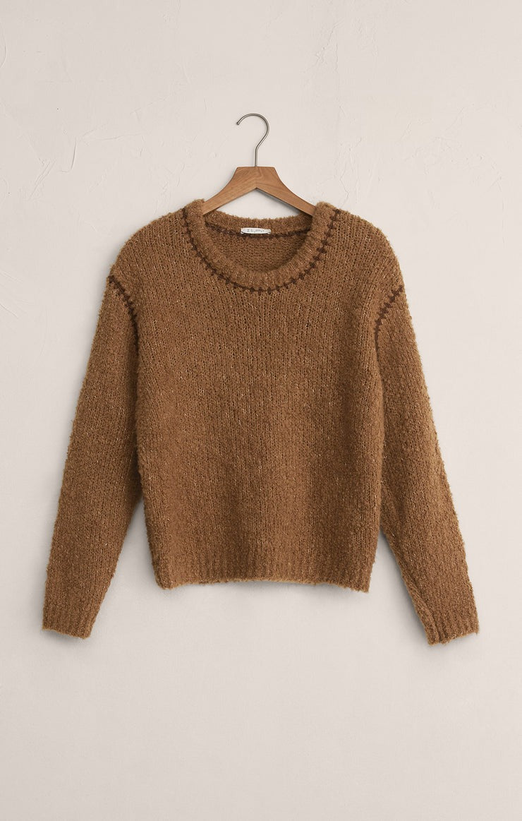 Romnie Whipstitch Sweater | Coconut