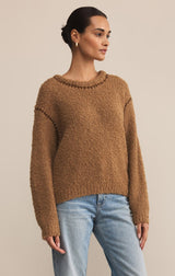 Romnie Whipstitch Sweater | Coconut