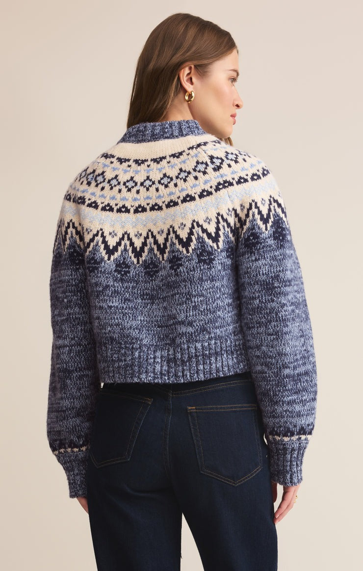 North Sea Cardigan | Blue Velvet Heather