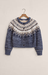 North Sea Cardigan | Blue Velvet Heather