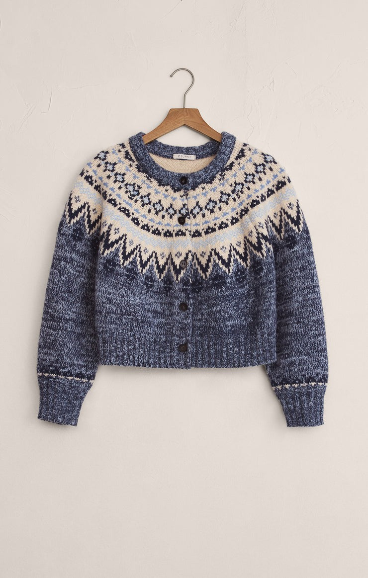 North Sea Cardigan | Blue Velvet Heather