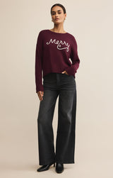 Sienna Merry Sweater | Merlot