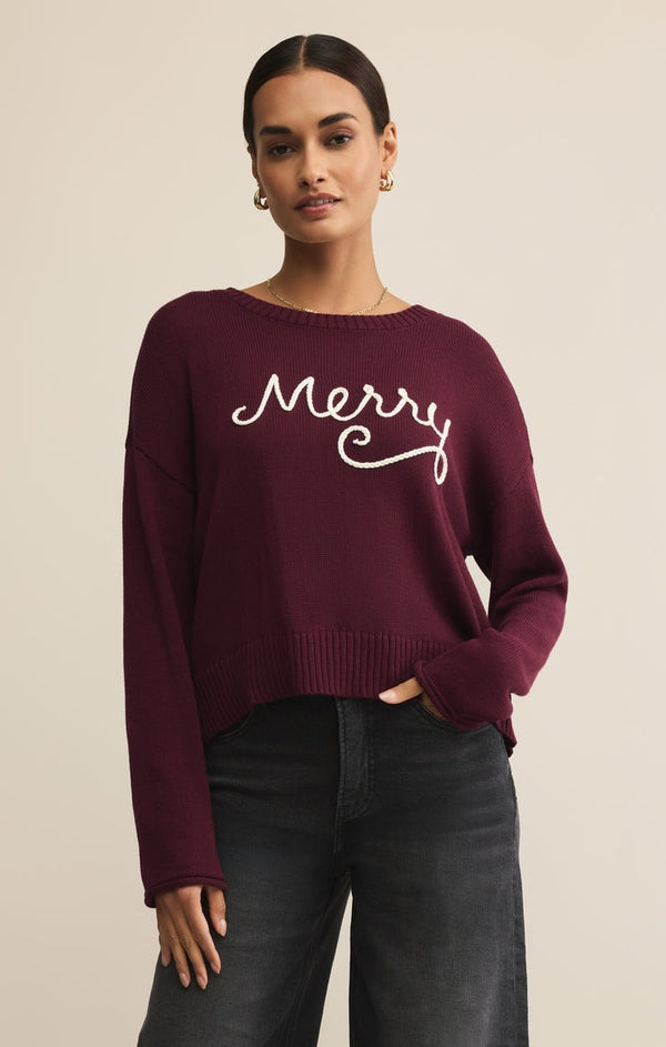 Sienna Merry Sweater | Merlot