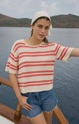 Prado Stripe Sweater Top | Gelato