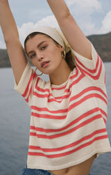 Prado Stripe Sweater Top | Gelato