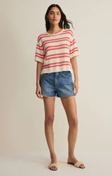 Prado Stripe Sweater Top | Gelato