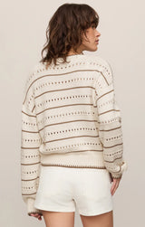 Darby Stripe Sweater | Sandstone