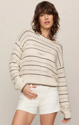 Darby Stripe Sweater | Sandstone