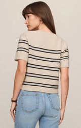 Gatewood Stripe Sweater | Light Oatmeal Heather