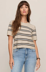 Gatewood Stripe Sweater | Light Oatmeal Heather