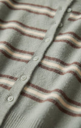 Medina Stripe Cardigan | Aqua Cloud