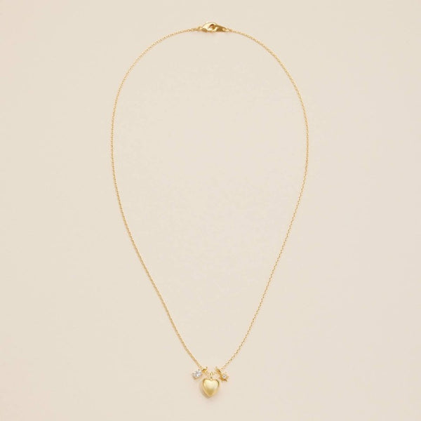 Heart Charm Necklace | Gold