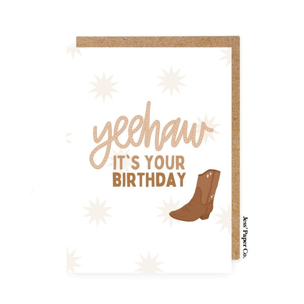Yeehaw Birthday Card