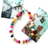 Chunky Resin Beaded Necklace | Multi
