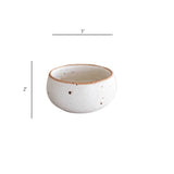 White Speckled Dip Bowl