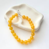 Chunky Beaded Jelly Necklace | Yellow