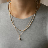 Adeline Pearl Necklace | Gold