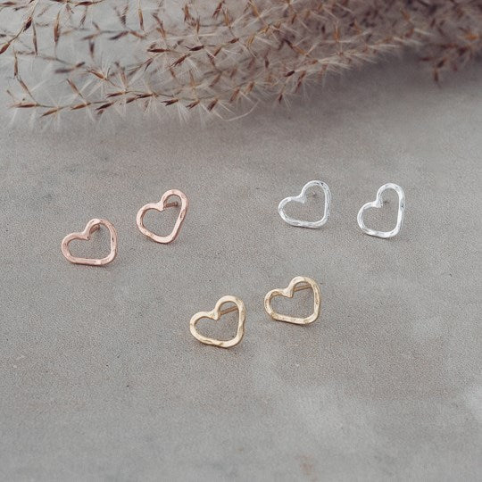 Amore Studs | Rose Gold