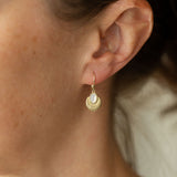 Asha Earrings | Gold Mother of Pearl