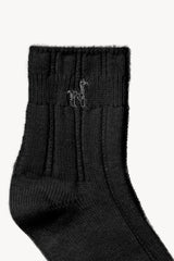 Alpaca Vivian Socks | Black