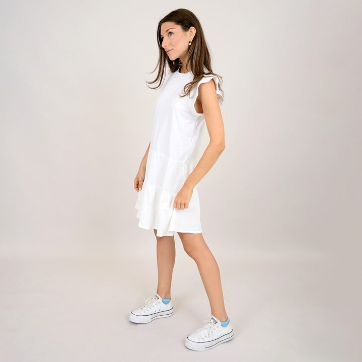 Arianne Gauze Dress | White - FINAL SALE