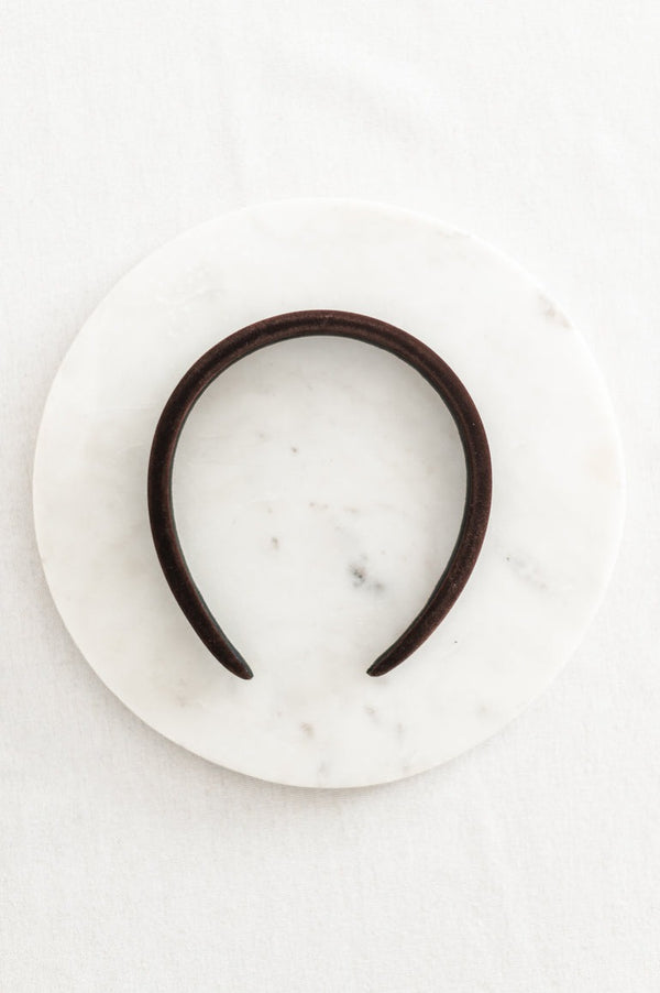 Velvet Headband | Dark Truffle