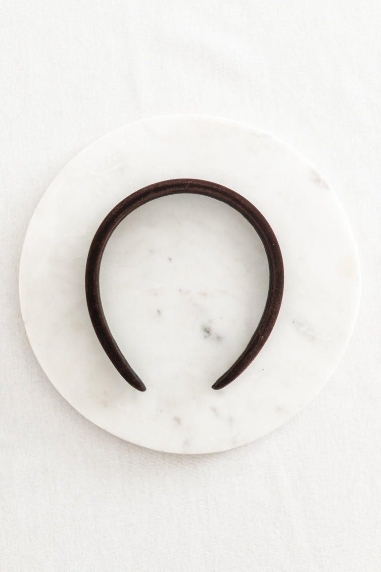 Velvet Headband | Dark Truffle
