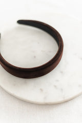Velvet Headband | Dark Truffle