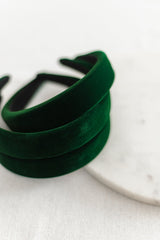 Velvet Headband | Evergreen