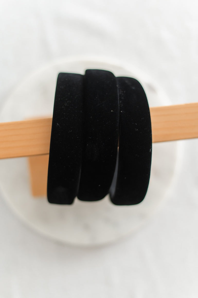 Velvet Headband | Onyx