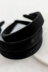 Velvet Headband | Onyx