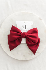 King's Cross Satin Bow | Red