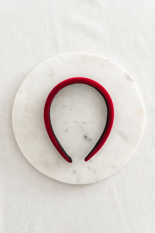 Velvet Headband | Holly Berry