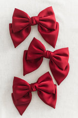 King's Cross Satin Bow | Red