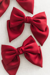 King's Cross Satin Bow | Red