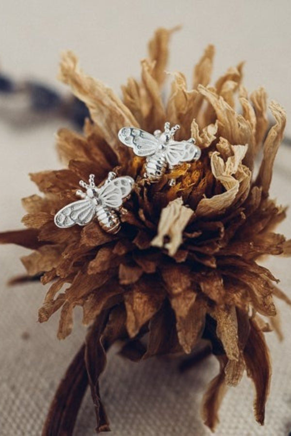 Bee Love Studs | Silver