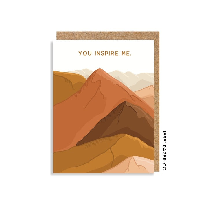 You Inspire Me Card