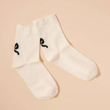 Bow Print Crew Socks